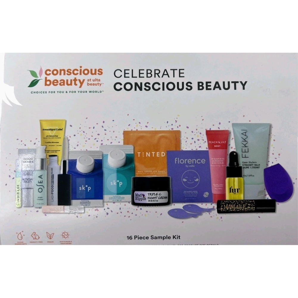 Conscious Clean Beauty Luxury Skincare Cosmetics Giftset $155 Value Osea Fekkai